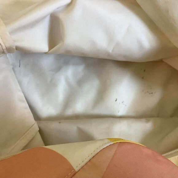 Pure Vida Backpack Sunset Colors Good Used Condition Peach Yellow White Aqua - Picture 4 of 8